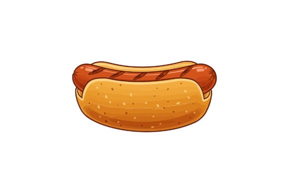 A Delicious, Detailed Hot Dog Nestled in