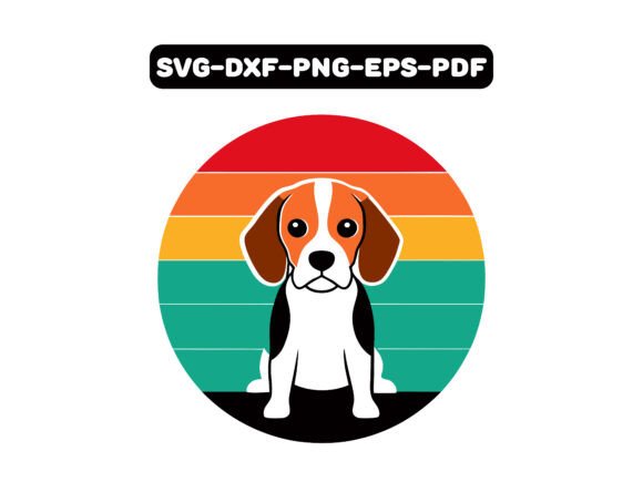 Beagle Dog Retro Vector T-shirt Design