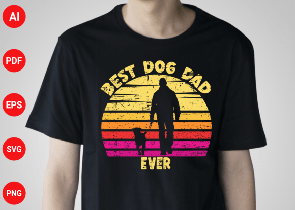 Best Dog Dad Ever Father s Day PNG