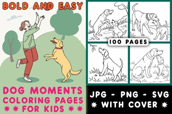 Bold and Easy Dog Moments Coloring Pages Review