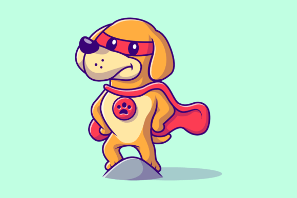 Cute Dachshund Dog Superhero Cartoon: A Design Review