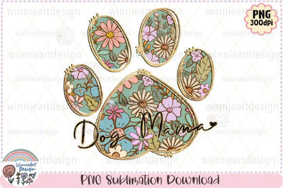 Dog Mama Spring Floral Daisy PNG: A Designer's Review