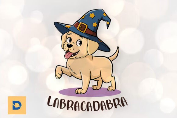 Labra-cadabra Cute Labrador Dog PNG